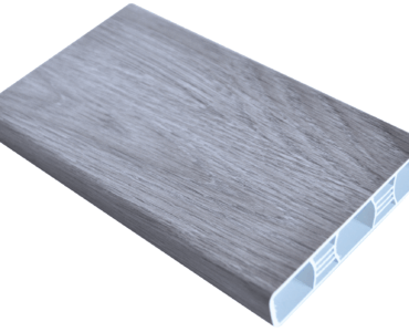 BOX - világosszürke fa bevonat PVC-re